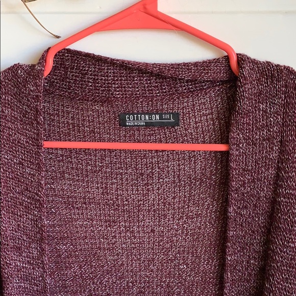Maroon Cotton-On Cardigan - Picture 2 of 2